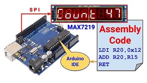 Assembly via Arduino (part 16) - Programming MAX7219