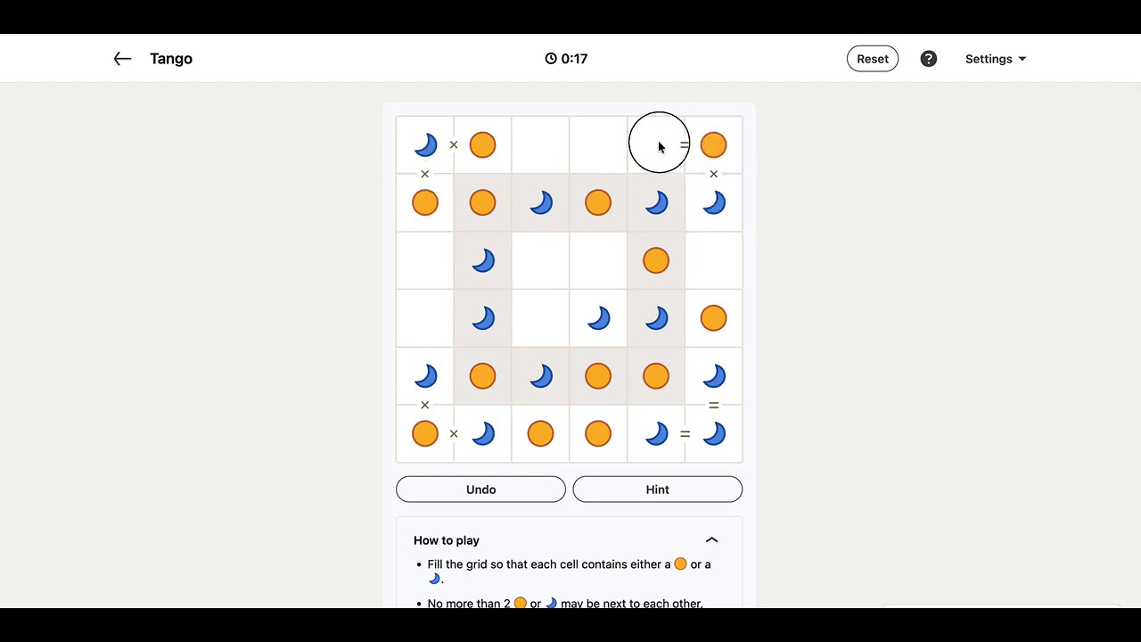 LinkedIn Tango Answer Today | 30 March 2026 - Puzzle #539