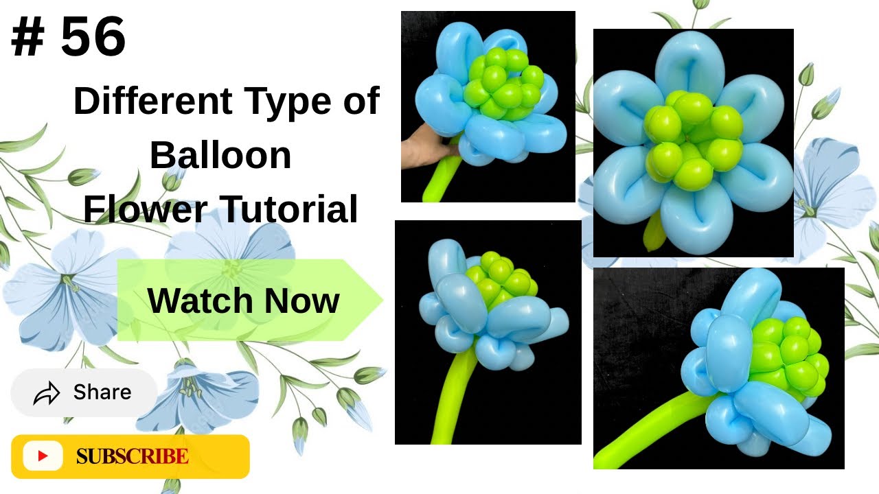 Different Type of Balloon Flower Tutorial 💐💐💐| Subscribe For More Tutorials |