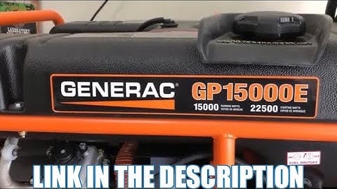 Generac GP15000E Backup Generator