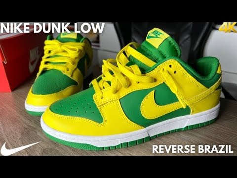 Nike Dunk Low Reverse Brazil On feet Review - YouTube