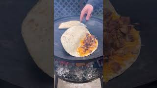 Chicken Bacon Ranch Quesadilla Recipe | Over The Fire Cooking by Derek Wolf