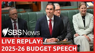 Budget day 2025-26 speech  I SBS News