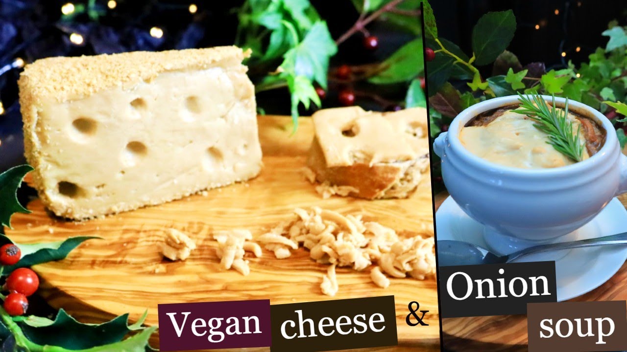 Vegan FIRM MELTABLE CHEESE (Emmental) & French ONION SOUP (easy version) YouTube