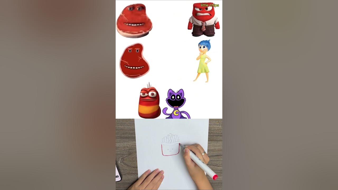 puzzle of characters #insideout2  Out #joy #anger # Ennui#disney Pixar#shorts