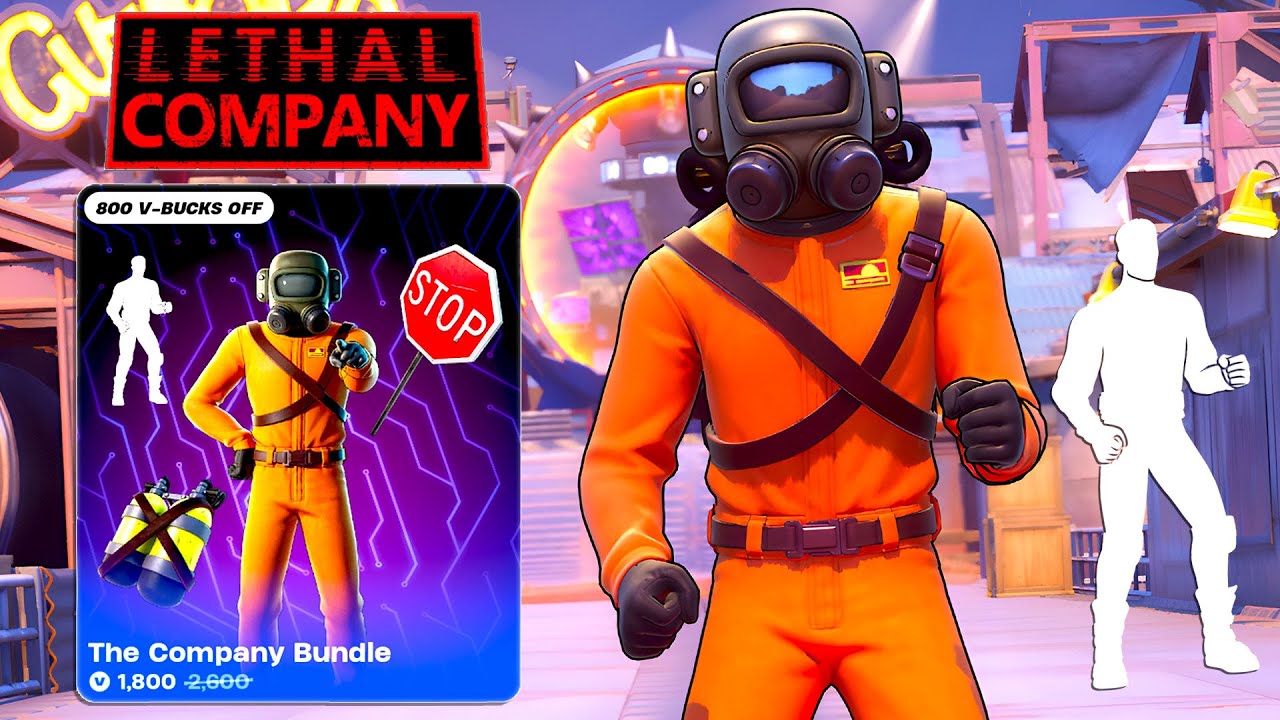 Fortnite x Lethal Company GAMEPLAY! (The Employee & Company Jig Emote