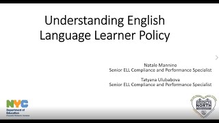 Understanding English Language Learner Policy