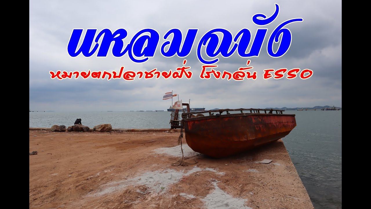ตกปลาชายฝั่งโรงกลั่น เอสโซ่ แหลมฉบัง CAMPER LIFE THAILAND