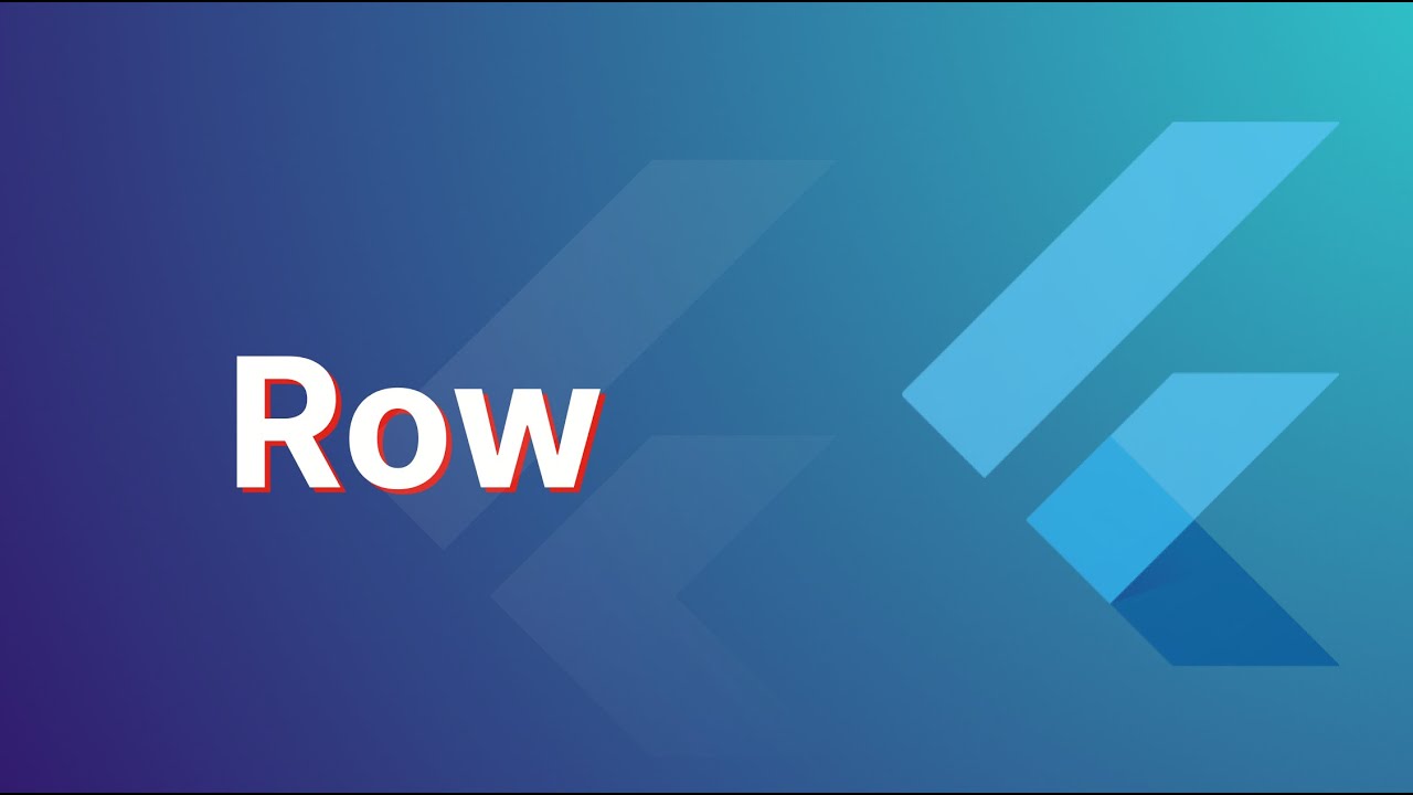 Flutter Row - YouTube