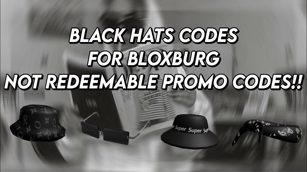 Black Hats Face Accessories Codes For Bloxburg Youtube - black trendy hat roblox id code