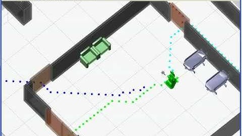 Multi-Robot Selection by A* in 3D Hospital Matlab Visualisation