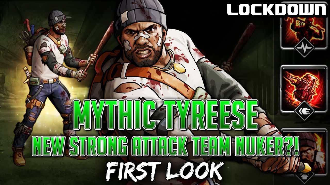 TWD RTS Mythic Tyreese, New Strong Attack Team Nuker?! The Walking