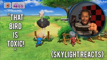 That Bird Hates Poof ! |The Craziest Game of Wii Party U | (Skylight Reacts)