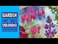 Happy garden  part 3 bleedingheart flowers coloring  chris cheng