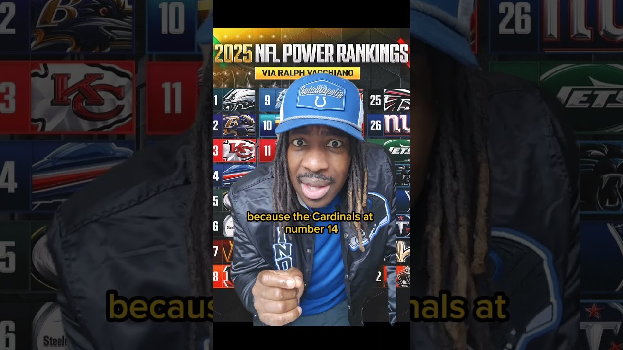 The worst NFL Power Ranking I've ever seen!