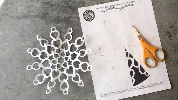How to make a heart snowflake - Step by step - Do it yourself - Tutorial - Paper Snowflake Art - YouTube how-to-make-a-heart-snowflake-step-by-step-do-it-yourself-tutorial-paper-snowflake-art-youtube