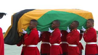 The Arrival of the Late Prime Minister, The Most Hon. Edward Seaga's body in Jamaica