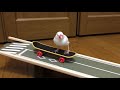 スケボーで遊ぶ文鳥3