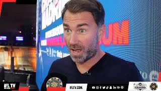 'I'VE NEVER BEEN F****** WEAK, AJ IS THE BOSS' Eddie Hearn SQUASHES beef with Jarrell Miller/Joshua