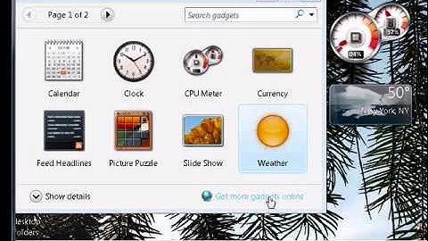 How to add a gadget in Windows 7