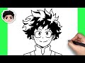 How To Draw Izuku Midoriya | My Hero Academia - Easy Tutorial