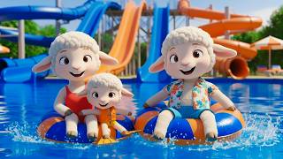 Cute Sheep Family Trip | A Heartwarming Water Park Adventure