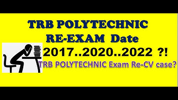 TRB Polytechnic ReExam date 2021| TRB Exam தேர்வர்களுக்கு