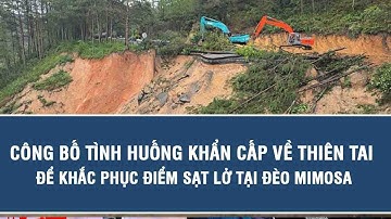 Công bố tình huống khẩn cấp về thiên tai để khắc phục điểm sạt lở tại đèo Mimosa