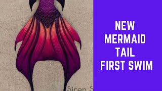 First Swim in My New Finfolk Productions Mermaid Tail