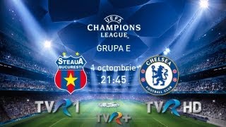 UCL: Steaua Bucureşti vs. Chelsea Londra, în direct la TVR 