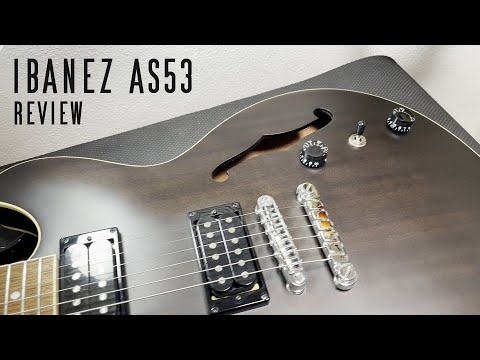Ibanez AS53 Semi Hollow Body 1 Year Review and Mods - YouTube