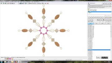 Embird Tutorial - Changing the colors in a design