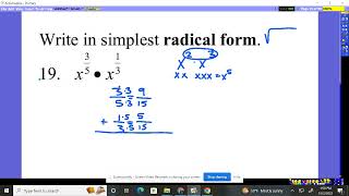 Algebra 2 Chapter 5 Practice Test #19