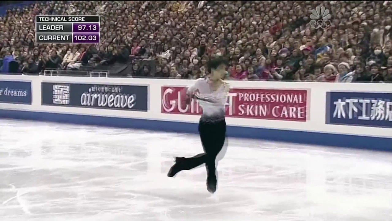 Combination Triple Axel Triple Toe Loop Yuzuru Hanyu - YouTube