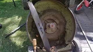 Bent Lawnmower Crankshaft straightening it part 2