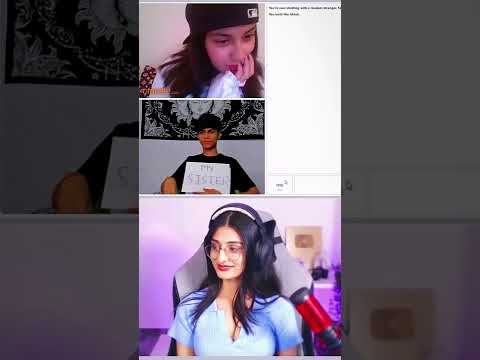 @PAYALGAMING reaction on @AdarshSinghUC Omegle Video 😂 roasting girl on omegle 😂 #shorts #omegle