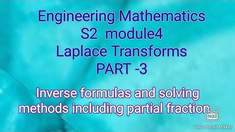 Laplace transforms part-4 #inverse laplce transforms