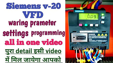 Master Siemens VFD V20 Parameters for Ultimate Control!