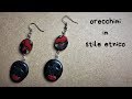 ORECCHINI in fimo -  STILE ETNICO  /  TUTORIAL