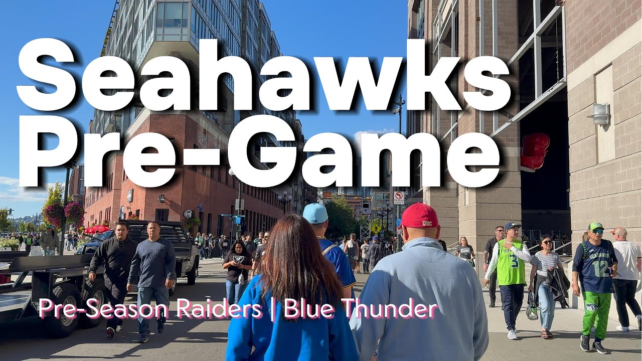 Seattle Seahawks Pre-Game| Blue Thunder Drumline at the end (Preseason vs Raiders) 