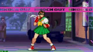 All Sakura final moves and final dances in Street Fighter Alpha