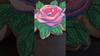 Rose and Books Wooden Planks #diamondpainting #MakeMarket