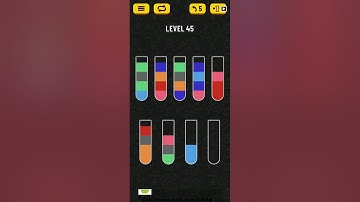 Water sort Puzzle | Level 45 | Gameplay Walkthrough