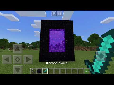 How To Make Nether Realm Portal And End Portal In Minecraft PE