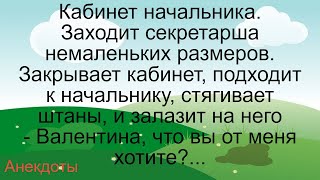 Крупная Секретарша И Начальник... Подборка Смешных Жизненных Анекдотов Лучшие Короткие Анекдоты