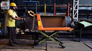 SCISSOR TYPE PALLET TRUCK MADE BY D.B. IMPEX & TRADE