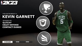 THIS BUILD CAN DO IT ALL AT THE POWER FORWARD! THE BEST KEVIN GARNETT BUILD NBA 2K23!