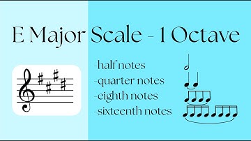 Violin Tutorial: E Major Scale - 1 Octave Scale