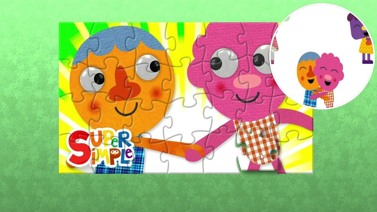 What's Your Name Noodle & Pals Super Simple Songs Puzzle Top - YouTube