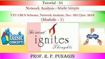 T 54 Network Analysis,VTU CBCS Scheme Dec  2017   Jan  2018,Module 1